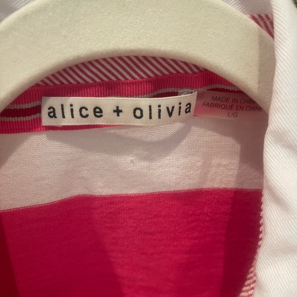Alice and Olivia boxy polo tee, size L.  Worn once and laundered. - Picture 2 of 10
